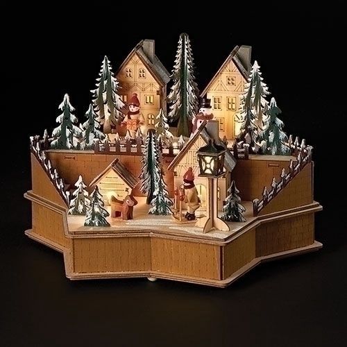 RO1239-LED Wood : 8 in H