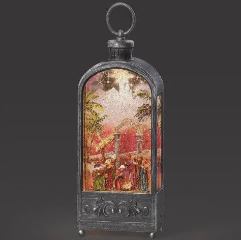 RO1392 - Lantern: Lighted Swirl Nativity