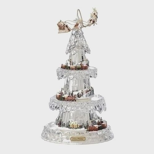 RO0295-VILLAGE : Acrylic Xmas Tree