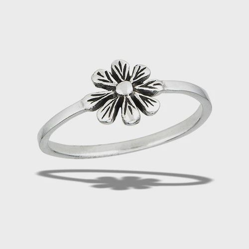 WG0038-SS Daisy Ring, Size: 5