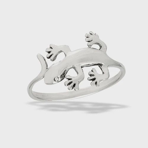 WG0001 - Gecko Ring, Ring size: 6