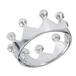 WG0027-SS Crown Ring