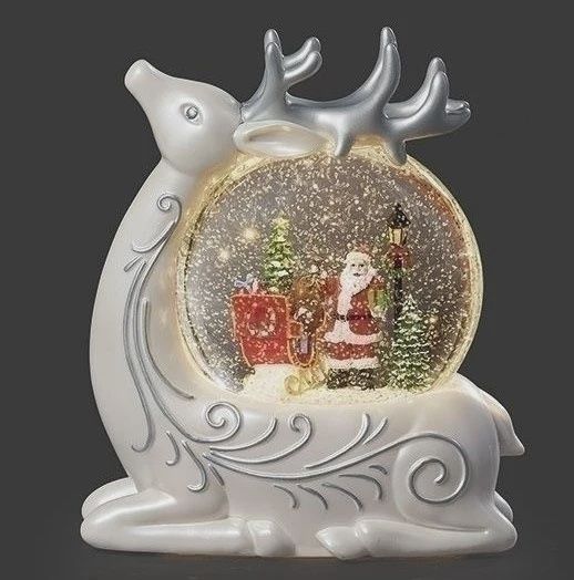 RO1405-Lantern : Lighted Swirl Deer