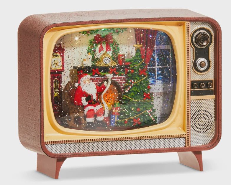RI0272 - Lantern: Musical Santa Fireplace TV