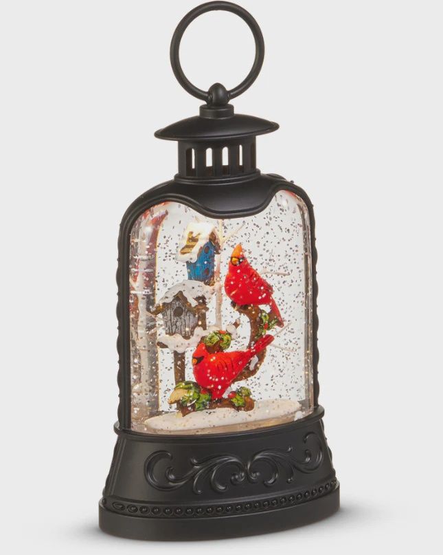 RI0273 - Lantern: Cardinal and Birdhouse Lantern
