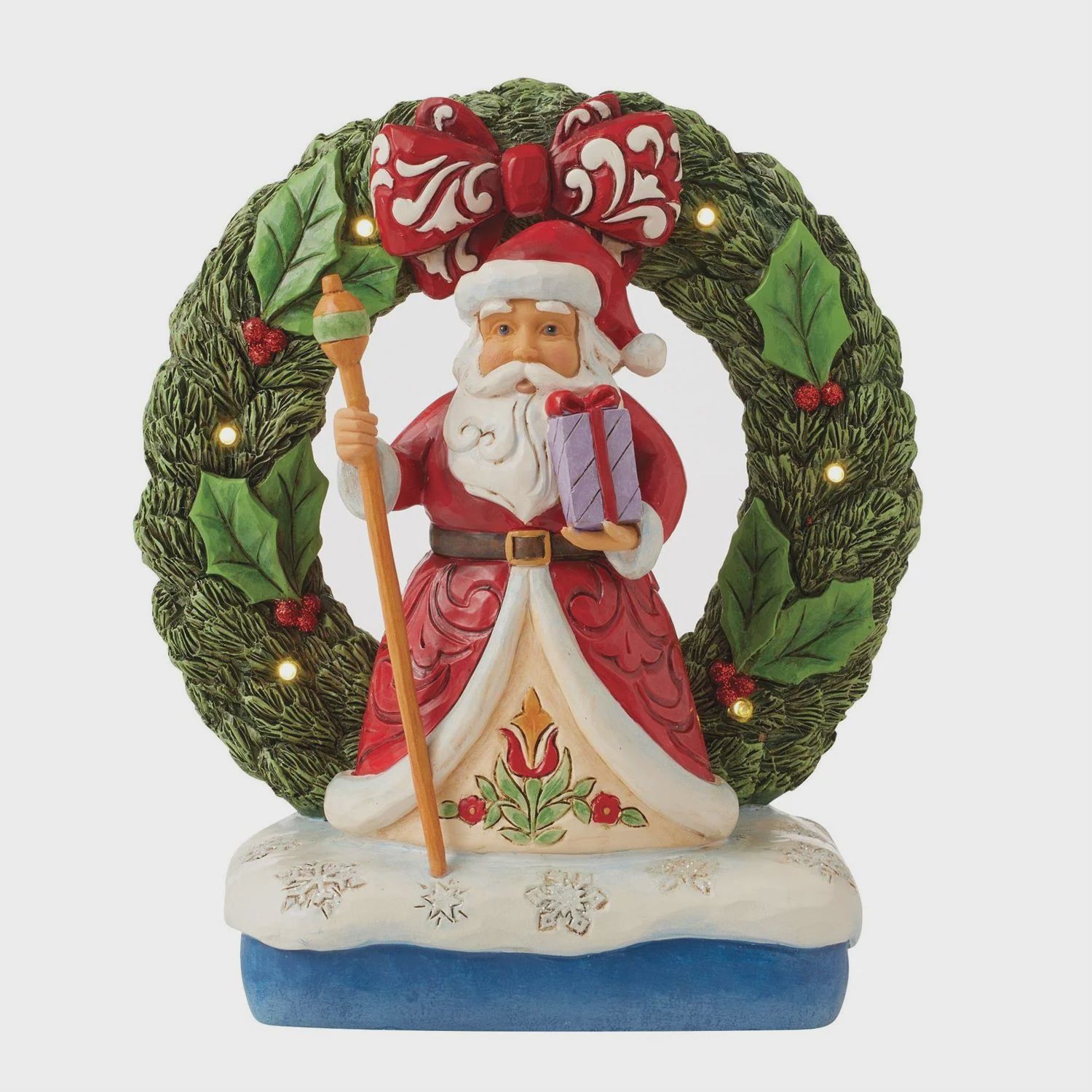 EP7822-JS XMAS : Santa in LED Wreath