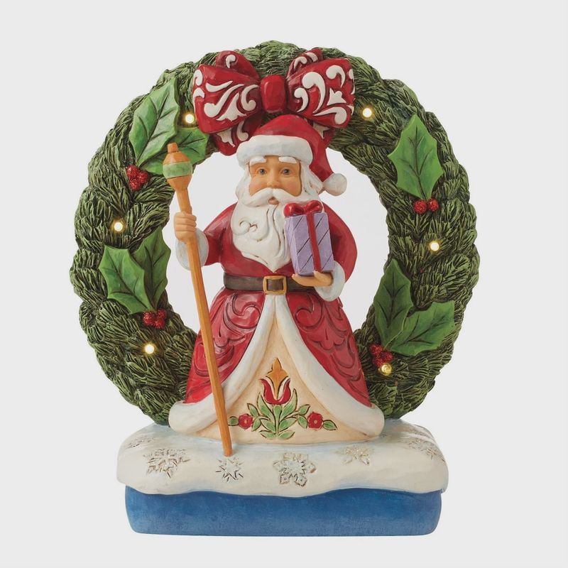 EP7822-JS XMAS : Santa in LED Wreath