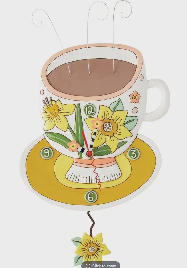 EP8220-ALLEN CLOCK : Sunflower Teacup