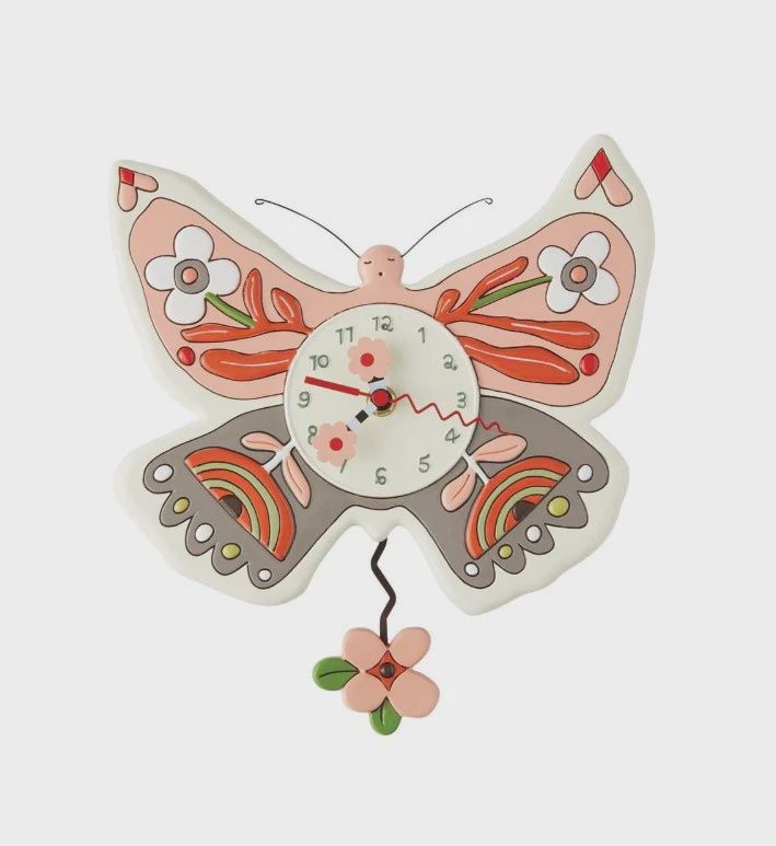 EP8324 - ALLEN CLOCK : Pink Butterfly