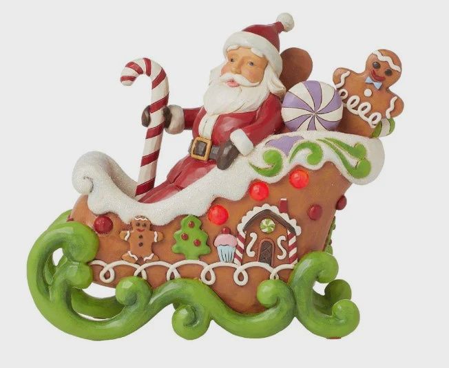 EP8058 - JS Gingerbread Santa Sled LED