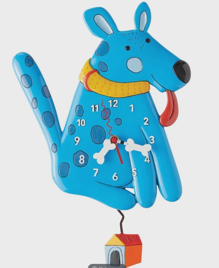 EP8216-ALLEN CLOCK : Blue Dog