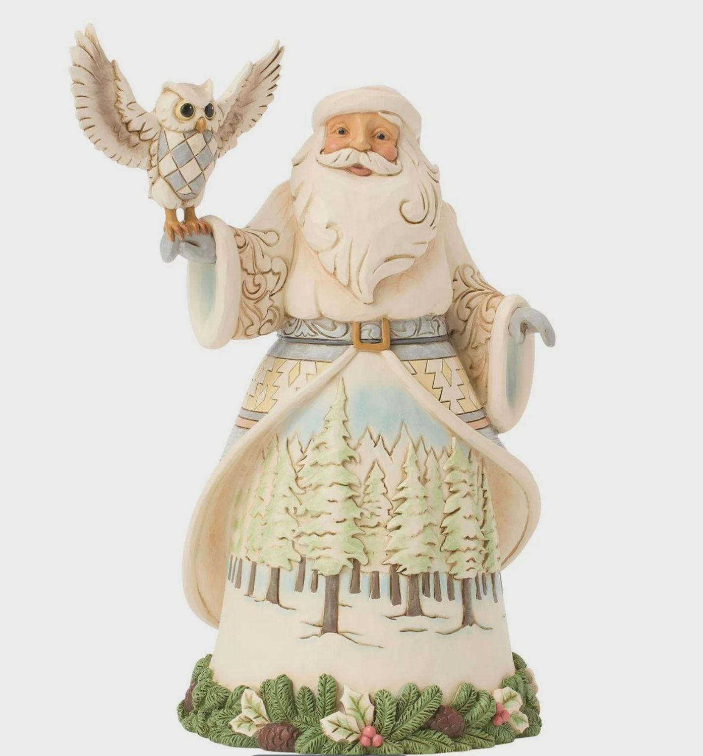 EP8499- JS SANTA : Woodland Santa with Owl