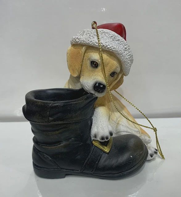 RO0980-Yellow Lab Puppy HO : 3.5 in H
