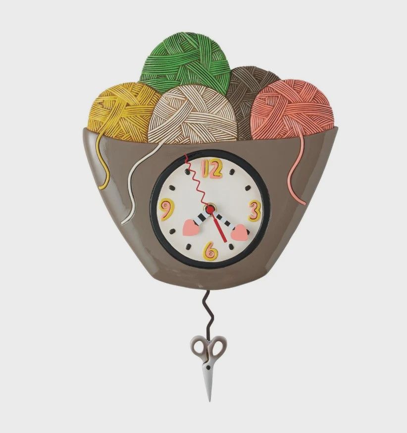 EP8330 - ALLEN CLOCK : Yarn in Basket Clock