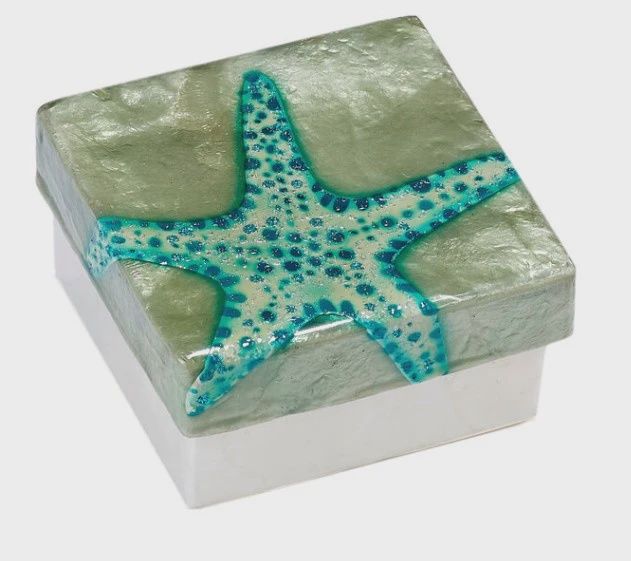 KU0177 - Capiz Box : Starfish