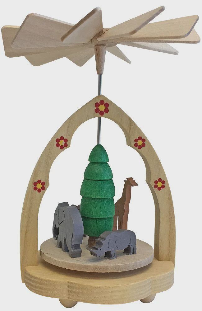 AT0332-Pyramid : Zoo Animals 4.25 in H