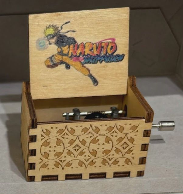 GA0014-Music Box : Naruto, Black: beige