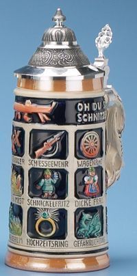 MC0259-Stoneware : Stein w/Lid