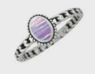 WH1028 :Stainless Opal, Size: 6
