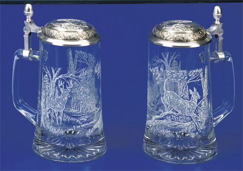MC0214-Glass : Deer Stein w/Lid