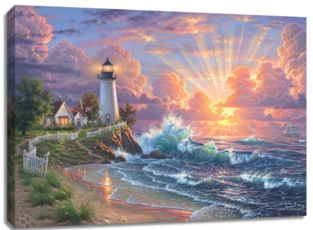 GD0073-LED Canvas : SEALIFE Lighthouse