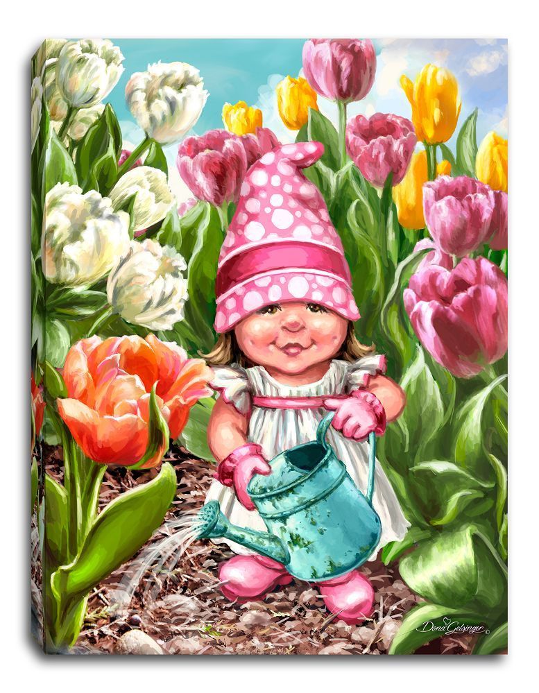 GD0047-LED Canvas : CHRISTMAS Gnome