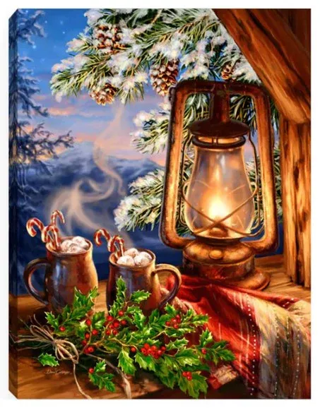 GD0016-LED Canvas : CHRISTMAS Scenery