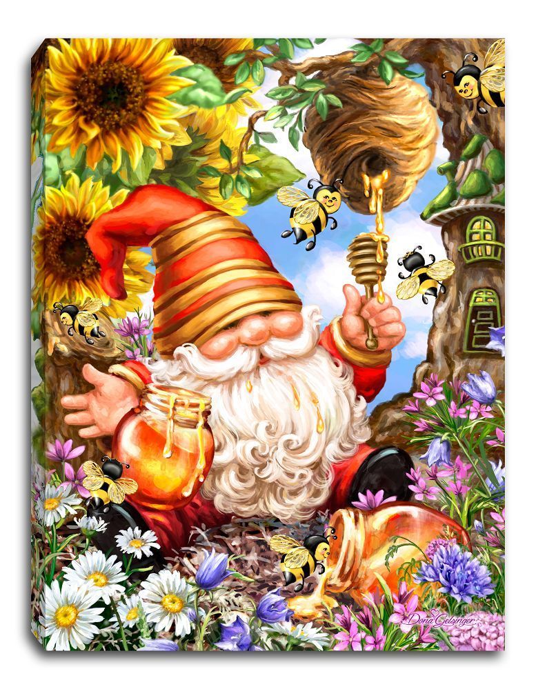 GD0043-LED Canvas : CHRISTMAS Gnome