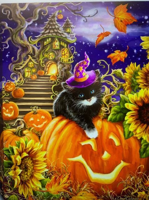 GD0063-LED Canvas : FALL Halloween