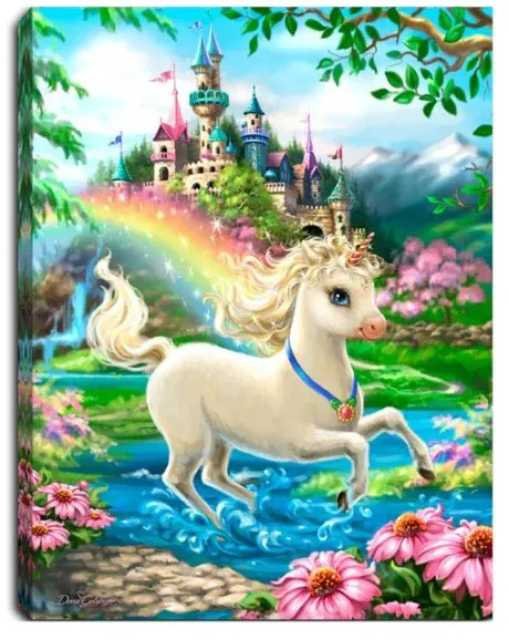 GD0025-LED Canvas : SPIRITUAL Unicorn