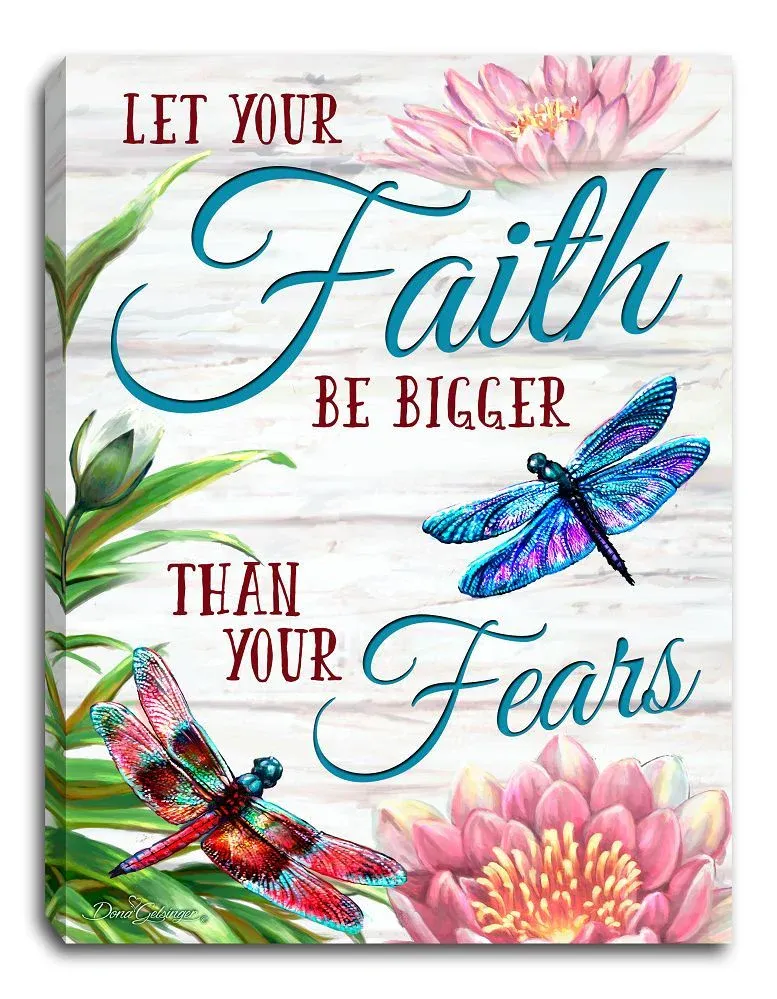 GD0046-LED Canvas : SPIRITUAL Dragonflies