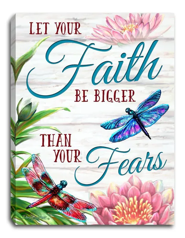 GD0046-LED Canvas : SPIRITUAL Dragonflies