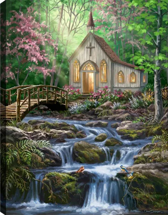 GD0134-LED Canvas : Peaceful Prayer