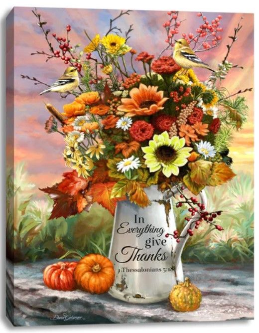GD0075-LED Canvas : FALL Decor