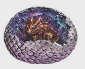 GC1087-DRAGON EGG 2PC SET : Purple
