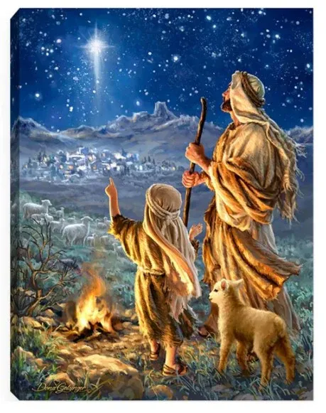 GD0007-LED Canvas : CHRISTMAS Nativity