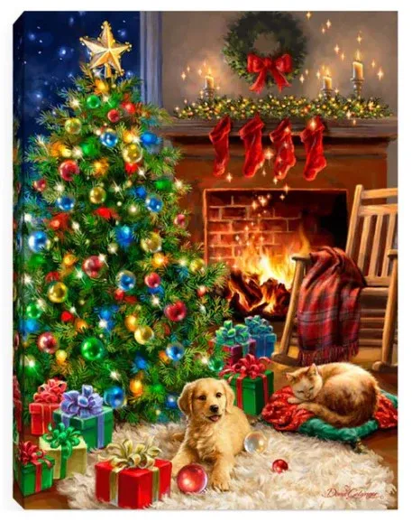 GD0017-LED Canvas : CHRISTMAS Scenery