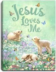 GD0030-LED Canvas : SPIRITUAL Jesus Loves