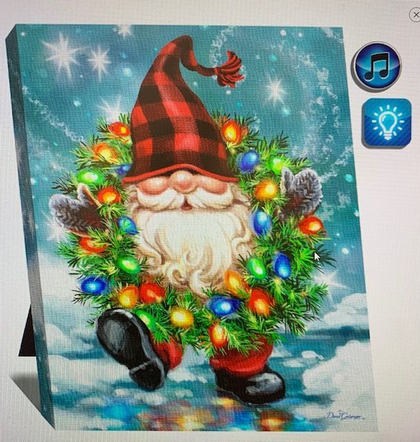 GD0068-LG LED Music : CHRISTMAS Gnome