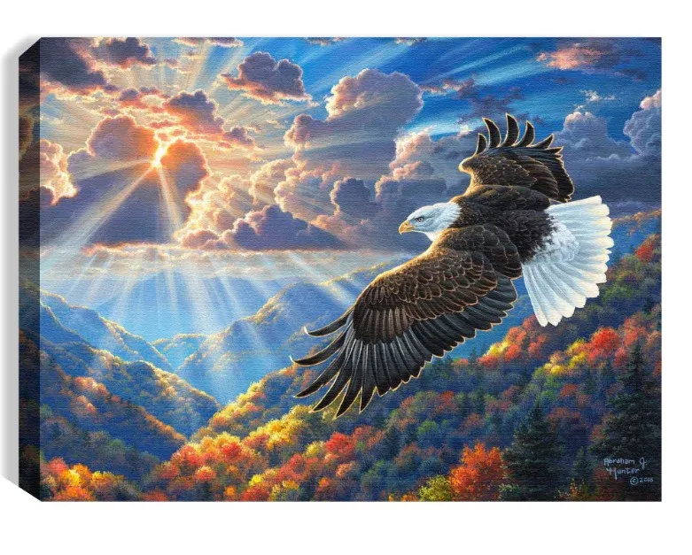 GD0094-LED Canvas : BIRDS Eagle