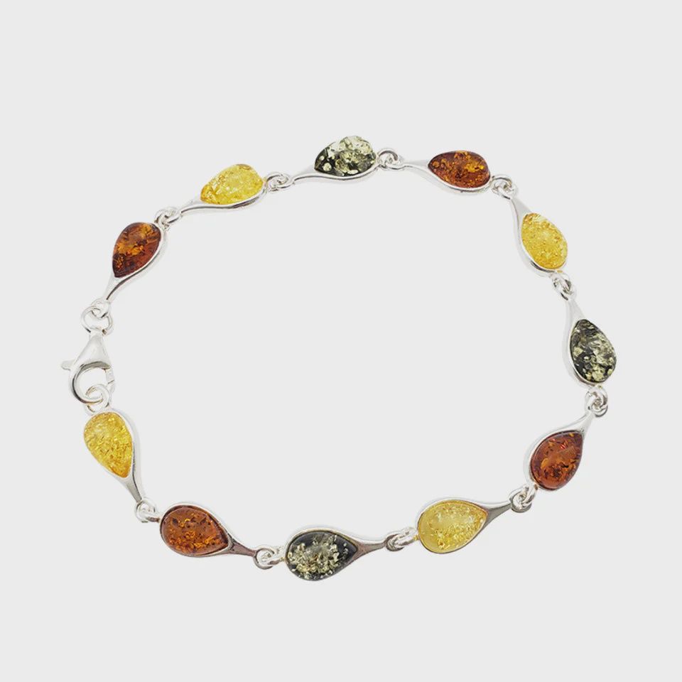 AM0304 - Multicolor Amber Bracelet