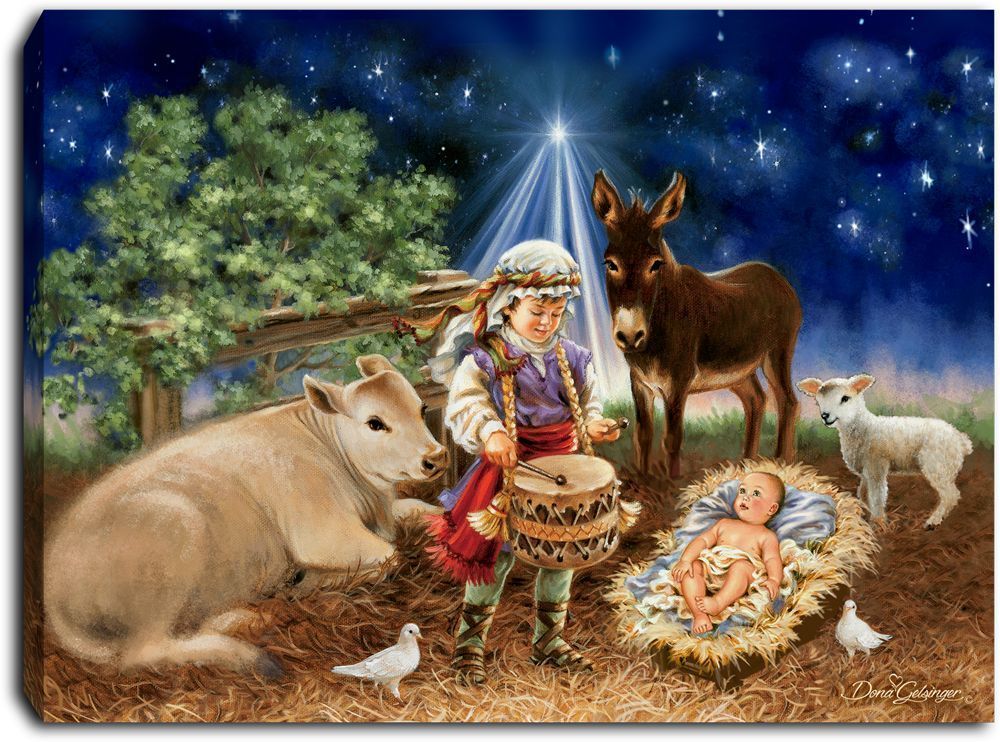 GD0062-LED Canvas : CHRISTMAS Little Drummer Boy