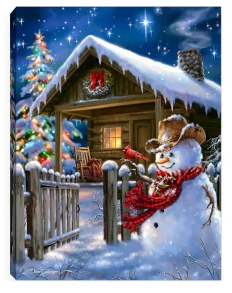 GD0015-LED Canvas : CHRISTMAS Scenery