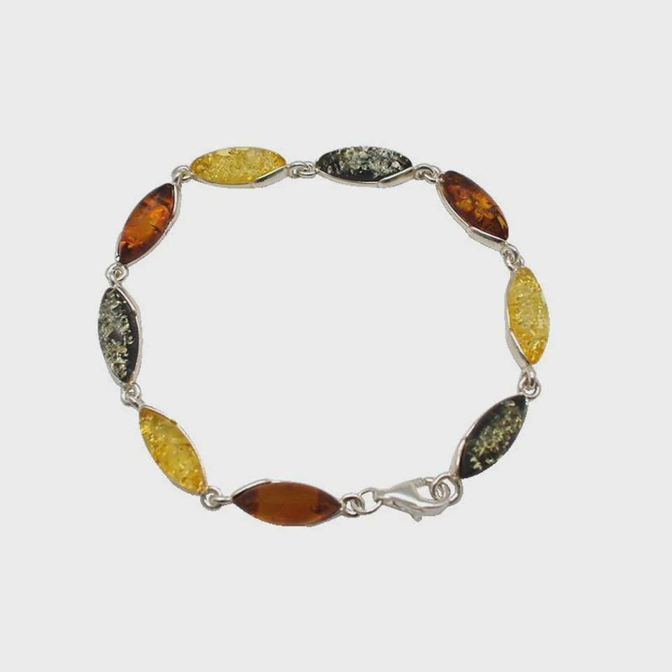 AM0305 - Multicolor Amber Bracelet