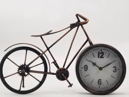 PH0012-BIKE CLOCK : H 8.5"