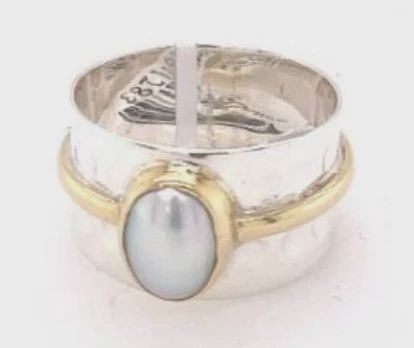 SS0326-Designer Ring : Pearl
