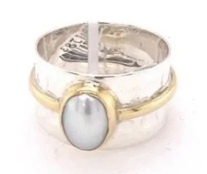 SS0326-Designer Ring : Pearl
