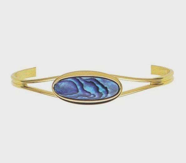 AX1029-Bracelet : Oval Bangle (GP)