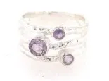 SS0300- Designer Ring : Amethyst