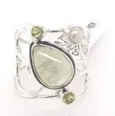 SS0096-Designer Ring : Prehnite